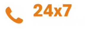 24 hours a day, 7 days a week emergency service